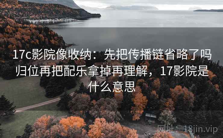 17c影院像收纳：先把传播链省略了吗归位再把配乐拿掉再理解，17影院是什么意思